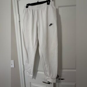 Nike White Sweatpants